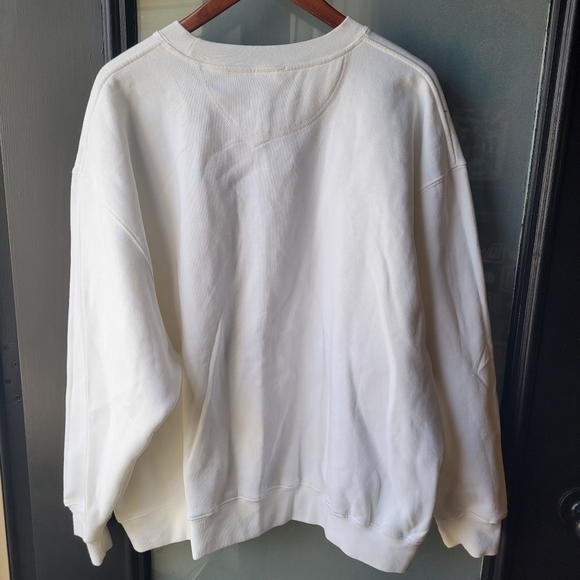 VTG RARE 90's Disney Mickey White Sweater Embroidered Jumping Tiger XXL Unisex - Picture 4 of 15